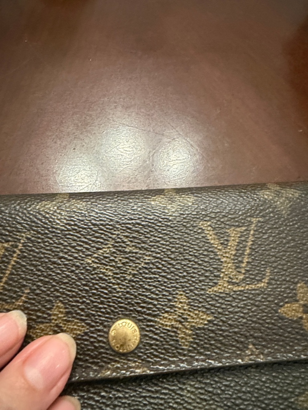 Louis Vuitton Monogram Canvas Long Wallet - Brown/Gold Accents - Picture 2 of 12